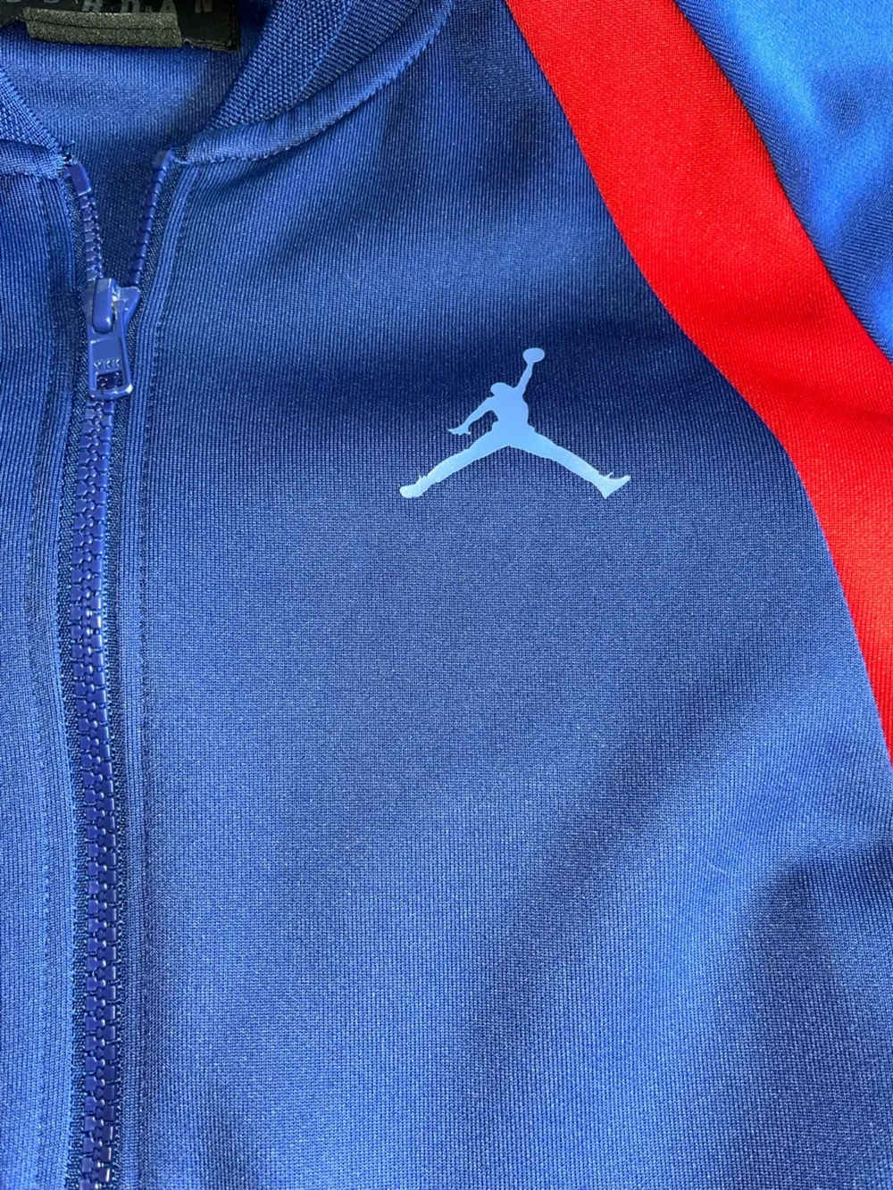 Jordan Men's Navy and Red Bomber Track Jacket